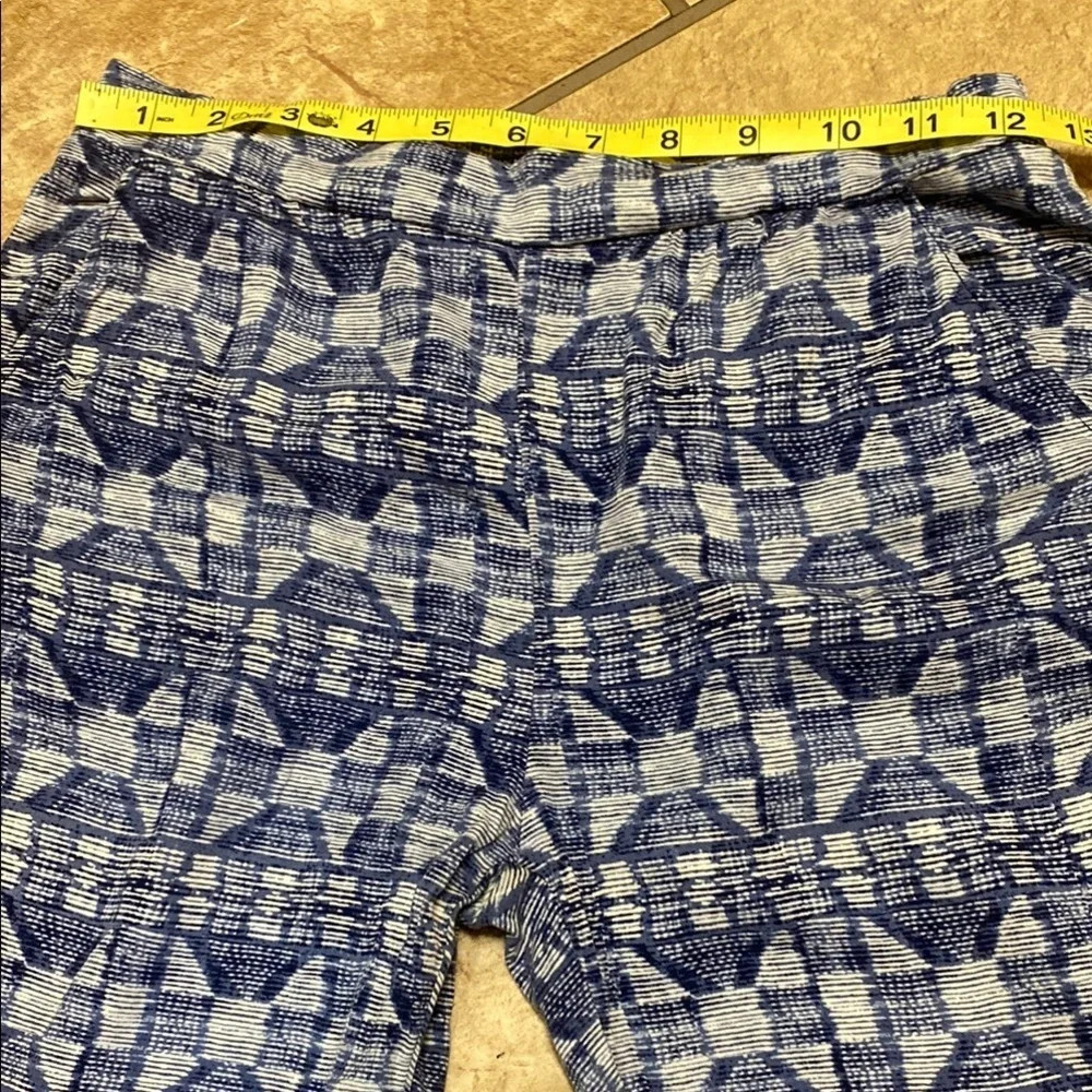 Kids Old Navy Blue and White Patterned Jogger Pants Cozy Resortwear